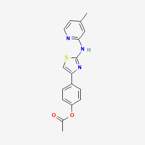 4-{2-[(4-methyl-2-pyridinyl)amino]-1,3-thiazol-4-yl}phenyl acetate