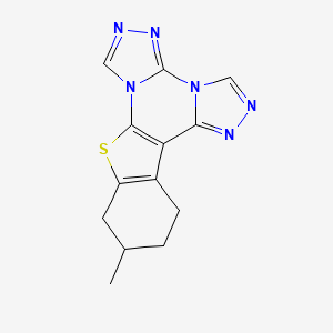 11-methyl-10,11,12,13-tetrahydro[1]benzothieno[3,2-e]bis[1,2,4]triazolo[4,3-a:4',3'-c]pyrimidine