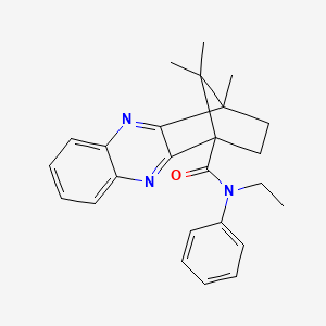 N-ethyl-12,15,15-trimethyl-N-phenyl-3,10-diazatetracyclo[10.2.1.0~2,11~.0~4,9~]pentadeca-2(11),3,5,7,9-pentaene-1-carboxamide