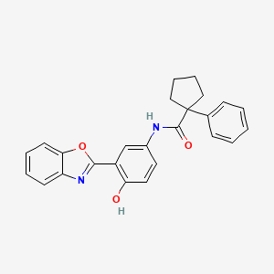 N-[3-(1,3-benzoxazol-2-yl)-4-hydroxyphenyl]-1-phenylcyclopentanecarboxamide
