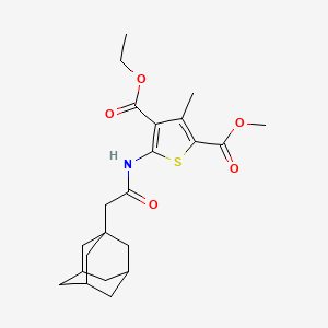 4-ethyl 2-methyl 5-[(1-adamantylacetyl)amino]-3-methyl-2,4-thiophenedicarboxylate