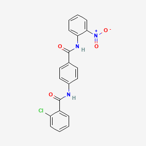 2-chloro-N-(4-{[(2-nitrophenyl)amino]carbonyl}phenyl)benzamide