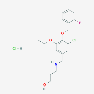 3-({3-chloro-5-ethoxy-4-[(2-fluorobenzyl)oxy]benzyl}amino)-1-propanol hydrochloride