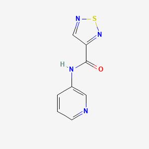 molecular formula C8H6N4OS B4142270 N-(pyridin-3-yl)-1,2,5-thiadiazole-3-carboxamide 