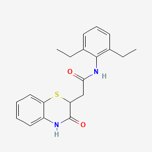 molecular formula C20H22N2O2S B4142406 N-(2,6-diethylphenyl)-2-(3-oxo-4H-1,4-benzothiazin-2-yl)acetamide 