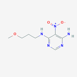 molecular formula C8H13N5O3 B4142438 N4-(3-methoxypropyl)-5-nitropyrimidine-4,6-diamine 