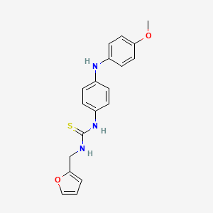 molecular formula C19H19N3O2S B4142834 N-(2-furylmethyl)-N'-{4-[(4-methoxyphenyl)amino]phenyl}thiourea 