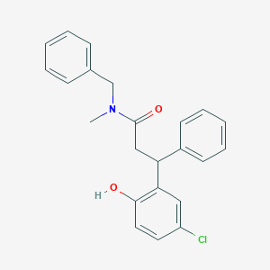 molecular formula C23H22ClNO2 B4142866 N-benzyl-3-(5-chloro-2-hydroxyphenyl)-N-methyl-3-phenylpropanamide 