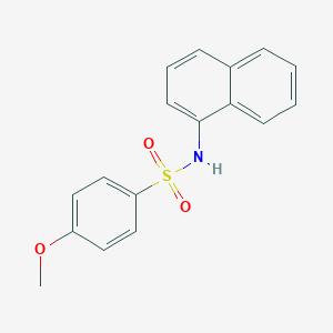molecular formula C17H15NO3S B414303 4-methoxy-N-(1-naphthyl)benzenesulfonamide CAS No. 56799-97-4