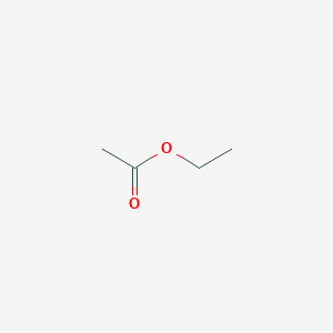 molecular formula C4H8O2<br>C4H8O2<br>CH3COOC2H5 B041433 Ethyl acetate CAS No. 141-78-6