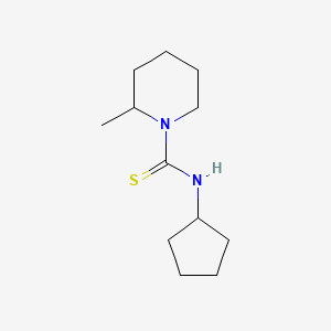 molecular formula C12H22N2S B4143552 N-cyclopentyl-2-methylpiperidine-1-carbothioamide 