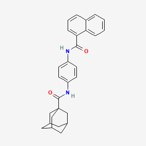 molecular formula C28H28N2O2 B4143894 N-[4-(1-naphthoylamino)phenyl]-1-adamantanecarboxamide 