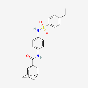 molecular formula C25H30N2O3S B4144012 N-[4-[(4-ethylphenyl)sulfonylamino]phenyl]adamantane-1-carboxamide 