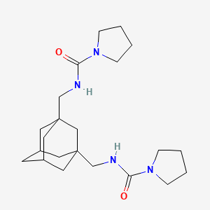 molecular formula C22H36N4O2 B4144202 N,N'-[tricyclo[3.3.1.1~3,7~]decane-1,3-diylbis(methylene)]di(1-pyrrolidinecarboxamide) 