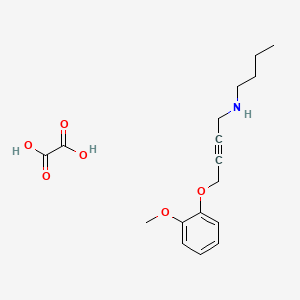 molecular formula C17H23NO6 B4144440 N-butyl-4-(2-methoxyphenoxy)but-2-yn-1-amine;oxalic acid 