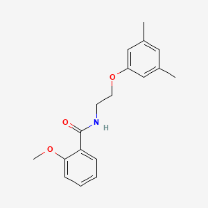 molecular formula C18H21NO3 B4144493 N-[2-(3,5-dimethylphenoxy)ethyl]-2-methoxybenzamide 