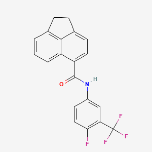 molecular formula C20H13F4NO B4144610 N-[4-fluoro-3-(trifluoromethyl)phenyl]-1,2-dihydro-5-acenaphthylenecarboxamide 