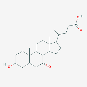 molecular formula C24H38O4 B041447 3α-羟基-7-氧代-5β-胆烷酸 CAS No. 4651-67-6