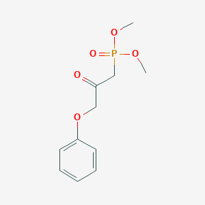 molecular formula C11H15O5P B041450 Dimethyl (2-oxo-3-phenoxypropyl)phosphonate CAS No. 40665-68-7