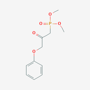 molecular formula C11H15O5P B041450 Dimethyl 2-oxo-3-phenoxypropylphosphonate CAS No. 40665-68-7