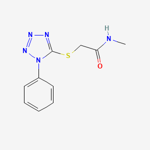 molecular formula C10H11N5OS B4145189 N-methyl-2-[(1-phenyl-1H-tetrazol-5-yl)thio]acetamide 