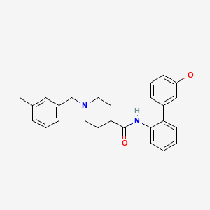 molecular formula C27H30N2O2 B4145254 N-(3'-methoxy-2-biphenylyl)-1-(3-methylbenzyl)-4-piperidinecarboxamide 