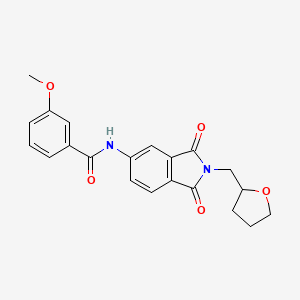 molecular formula C21H20N2O5 B4145327 N-[1,3-dioxo-2-(tetrahydrofuran-2-ylmethyl)-2,3-dihydro-1H-isoindol-5-yl]-3-methoxybenzamide 