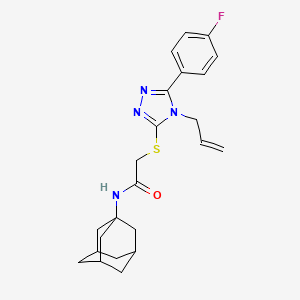 molecular formula C23H27FN4OS B4145428 N-1-adamantyl-2-{[4-allyl-5-(4-fluorophenyl)-4H-1,2,4-triazol-3-yl]thio}acetamide 