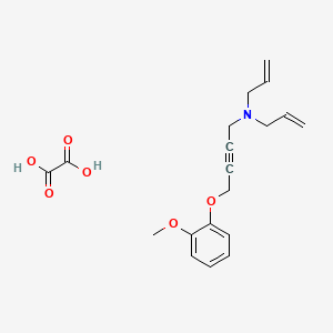 molecular formula C19H23NO6 B4145458 N,N-diallyl-4-(2-methoxyphenoxy)-2-butyn-1-amine oxalate 