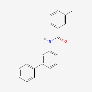 molecular formula C20H17NO B4145750 N-biphenyl-3-yl-3-methylbenzamide 