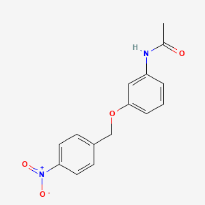 molecular formula C15H14N2O4 B4145868 N-{3-[(4-nitrobenzyl)oxy]phenyl}acetamide CAS No. 19157-70-1