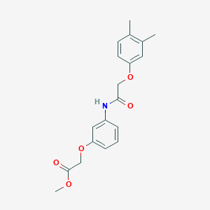 molecular formula C19H21NO5 B4146128 methyl (3-{[(3,4-dimethylphenoxy)acetyl]amino}phenoxy)acetate 