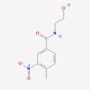 molecular formula C10H12N2O4 B4146196 N-(2-hydroxyethyl)-4-methyl-3-nitrobenzamide 