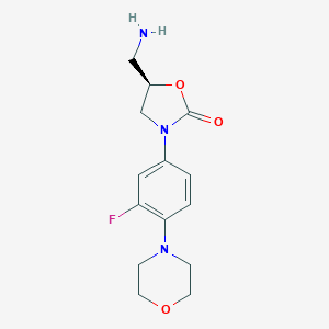 molecular formula C14H18FN3O3 B041464 Deacetyl (R)-Linezolid CAS No. 912359-80-9