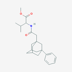 molecular formula C24H33NO3 B4146659 methyl N-[(3-phenyl-1-adamantyl)acetyl]valinate 