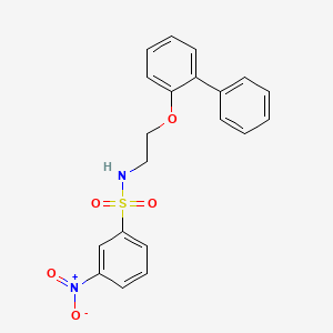 molecular formula C20H18N2O5S B4146665 N-[2-(biphenyl-2-yloxy)ethyl]-3-nitrobenzenesulfonamide 