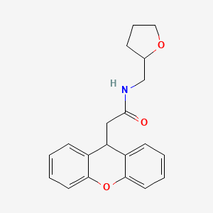 molecular formula C20H21NO3 B4146827 N-(tetrahydro-2-furanylmethyl)-2-(9H-xanthen-9-yl)acetamide 