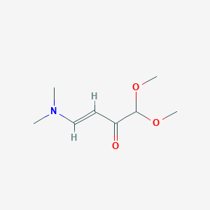 molecular formula C8H15NO3 B041470 (E)-4-(dimethylamino)-1,1-dimethoxybut-3-en-2-one CAS No. 67751-23-9