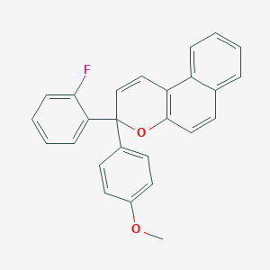 molecular formula C26H19FO2 B414770 3-(2-fluorophenyl)-3-(4-methoxyphenyl)-3H-benzo[f]chromene 