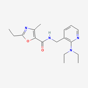 molecular formula C17H24N4O2 B4148135 N-{[2-(diethylamino)-3-pyridinyl]methyl}-2-ethyl-4-methyl-1,3-oxazole-5-carboxamide 