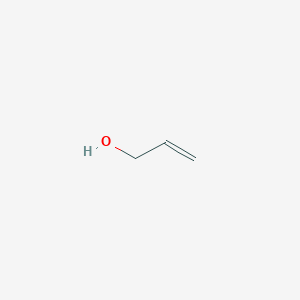 molecular formula C3H6O<br>CH2=CHCH2OH<br>C3H6O B041490 Allyl alcohol CAS No. 107-18-6