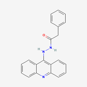 molecular formula C21H17N3O B4149230 N'-9-acridinyl-2-phenylacetohydrazide 