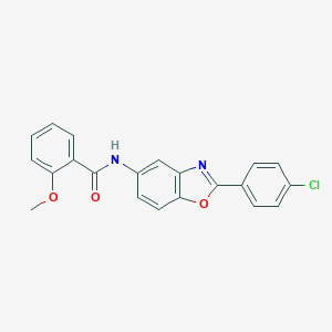 molecular formula C21H15ClN2O3 B415018 N-[2-(4-chlorophenyl)-1,3-benzoxazol-5-yl]-2-methoxybenzamide CAS No. 313953-27-4
