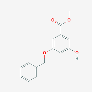 molecular formula C15H14O4 B041502 3-(苄氧基)-5-羟基苯甲酸甲酯 CAS No. 54915-31-0
