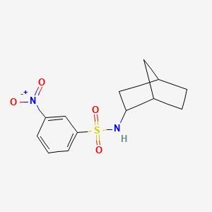 molecular formula C13H16N2O4S B4151130 N-bicyclo[2.2.1]hept-2-yl-3-nitrobenzenesulfonamide 