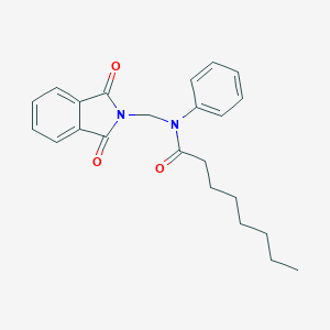 molecular formula C23H26N2O3 B415196 N-[(1,3-dioxoisoindol-2-yl)methyl]-N-phenyloctanamide 