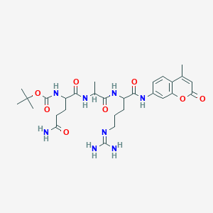 molecular formula C29H42N8O8 B041524 Boc-Gln-Ala-Arg-7-Amino-4-Methylcoumarin CAS No. 113866-20-9