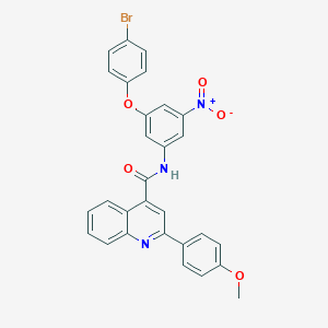 molecular formula C29H20BrN3O5 B415245 N-[3-(4-bromophenoxy)-5-nitrophenyl]-2-(4-methoxyphenyl)quinoline-4-carboxamide 