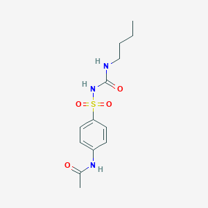 molecular formula C13H19N3O4S B041525 N-(4-((((Butylamino)carbonyl)amino)sulphonyl)phenyl)acetamide CAS No. 6630-00-8