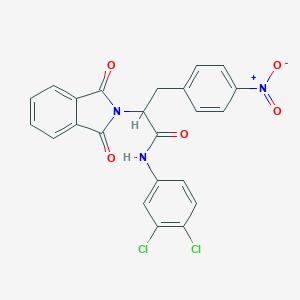 molecular formula C23H15Cl2N3O5 B415257 N-(3,4-dichlorophenyl)-2-(1,3-dioxo-1,3-dihydro-2H-isoindol-2-yl)-3-{4-nitrophenyl}propanamide 